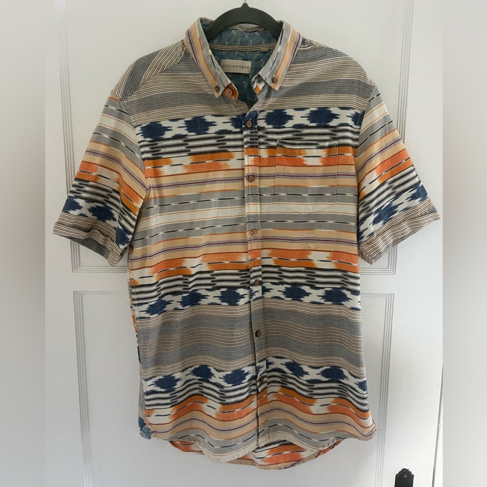 7 Diamond shirt sleeve button down